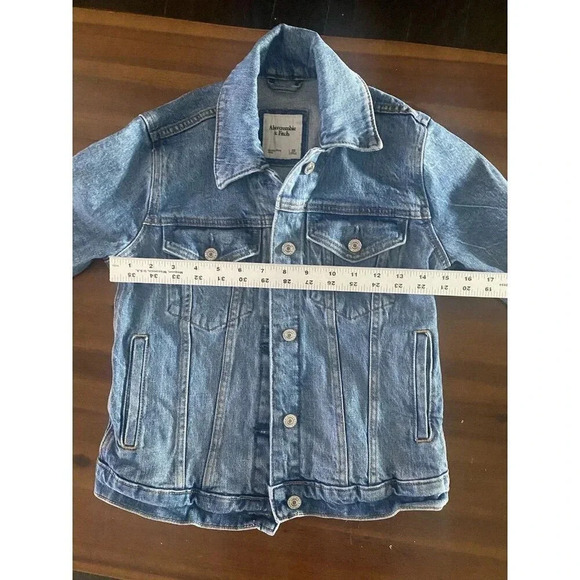 Abercrombie & Fitch Denim Jacket Medium Wash Women's Size XS - Picture 5 of 7